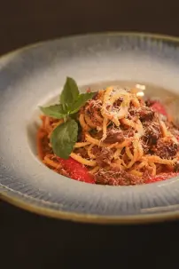 Bişirilen guzyly spagetti