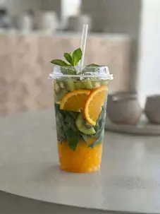 Pyrtykal-kiwi mohito
