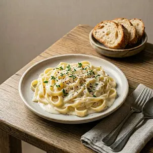 Fettuçine Alfredo