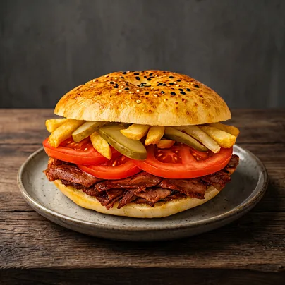 Tombik döner (sygyr etinden)