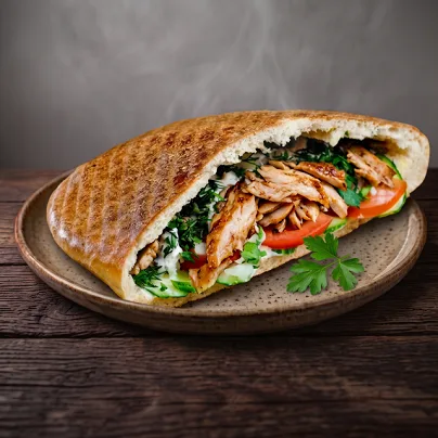 Çörek döner (towuk etinden)