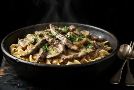 Sygyr eti "Stroganow"