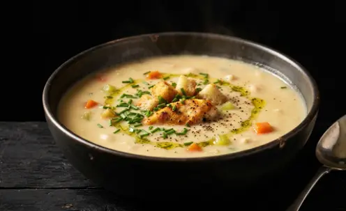 Gaýmakly towuk çorbasy