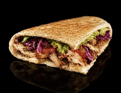Çörek döner towuk etinden