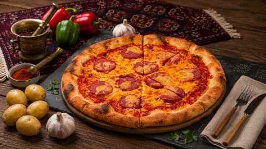 Sucuklu pizza