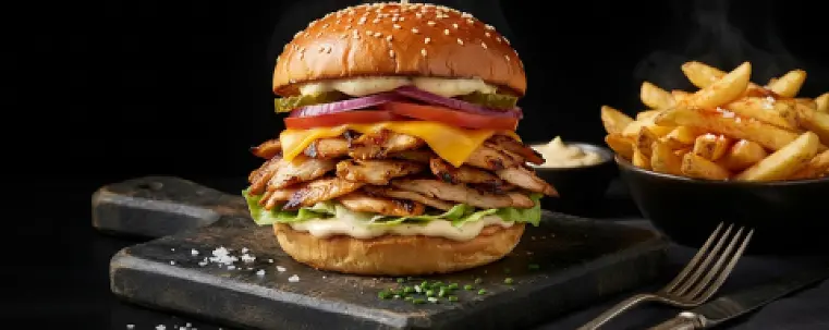 Towukly döner burger + fri
