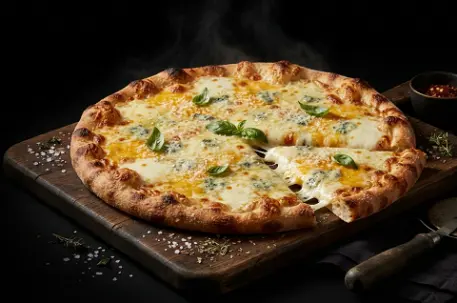 Dört hili peýnirli pizza