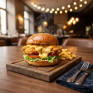 Towukly peýnirli burger