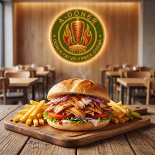 Çörek döner towuk etinden