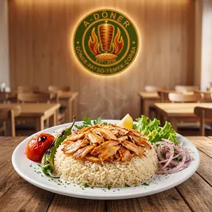 Palow üsti döner (towuk etinden)