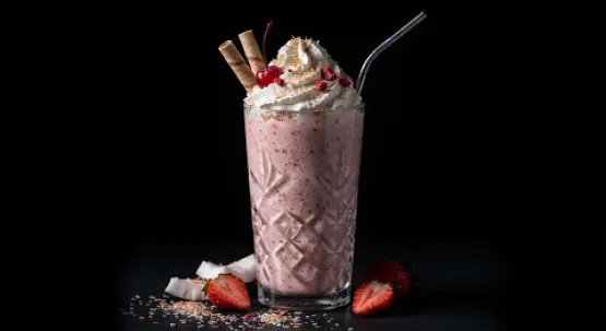 Klubnika-kоkos milkşeýk
