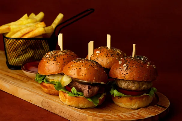 4 sany mini burger seti